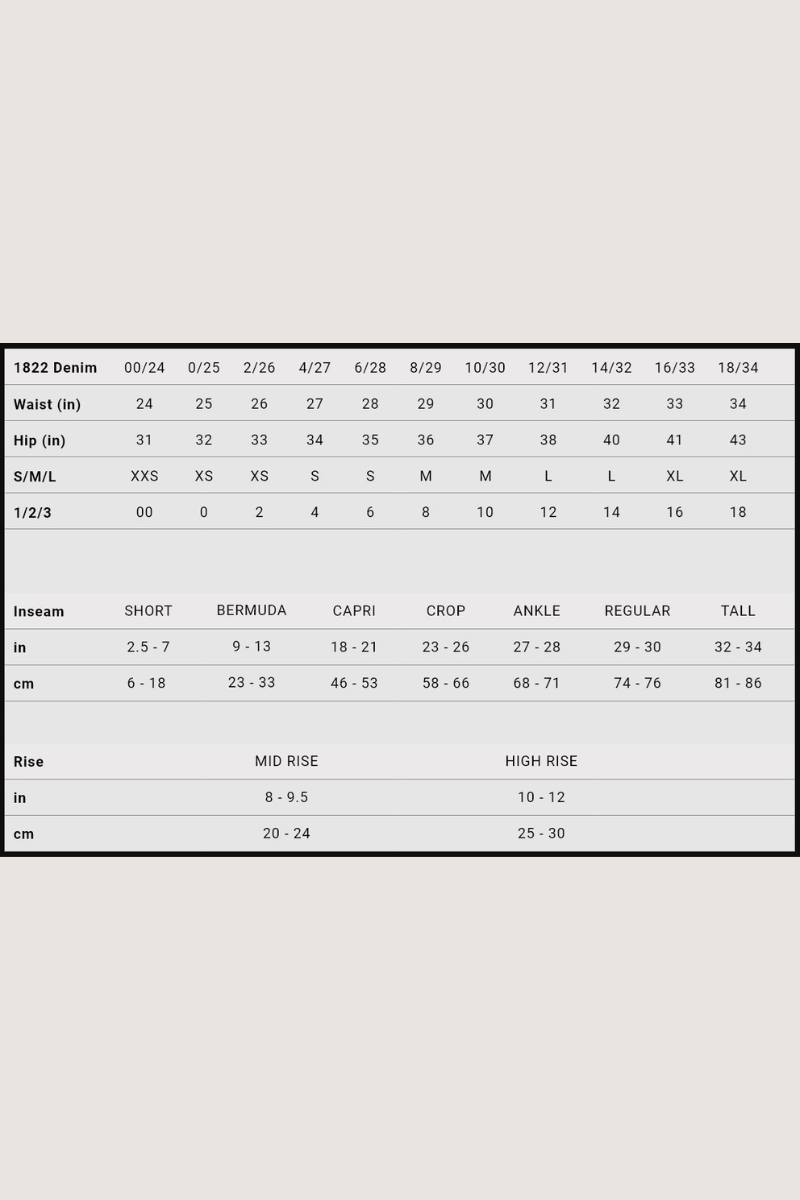 1822 Denim Benny Jeans - 27" High Rise Straight Leg