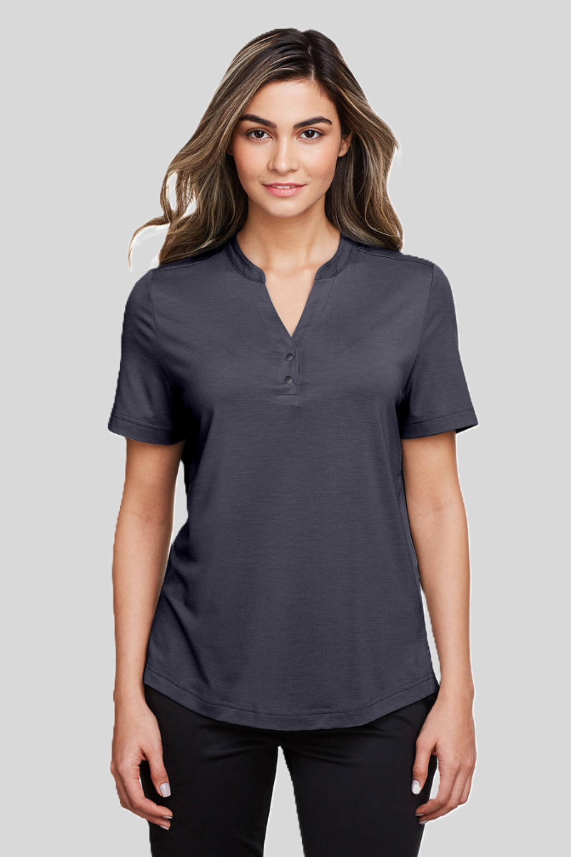 Sustainable eco-friendly polo from North End in carbon color