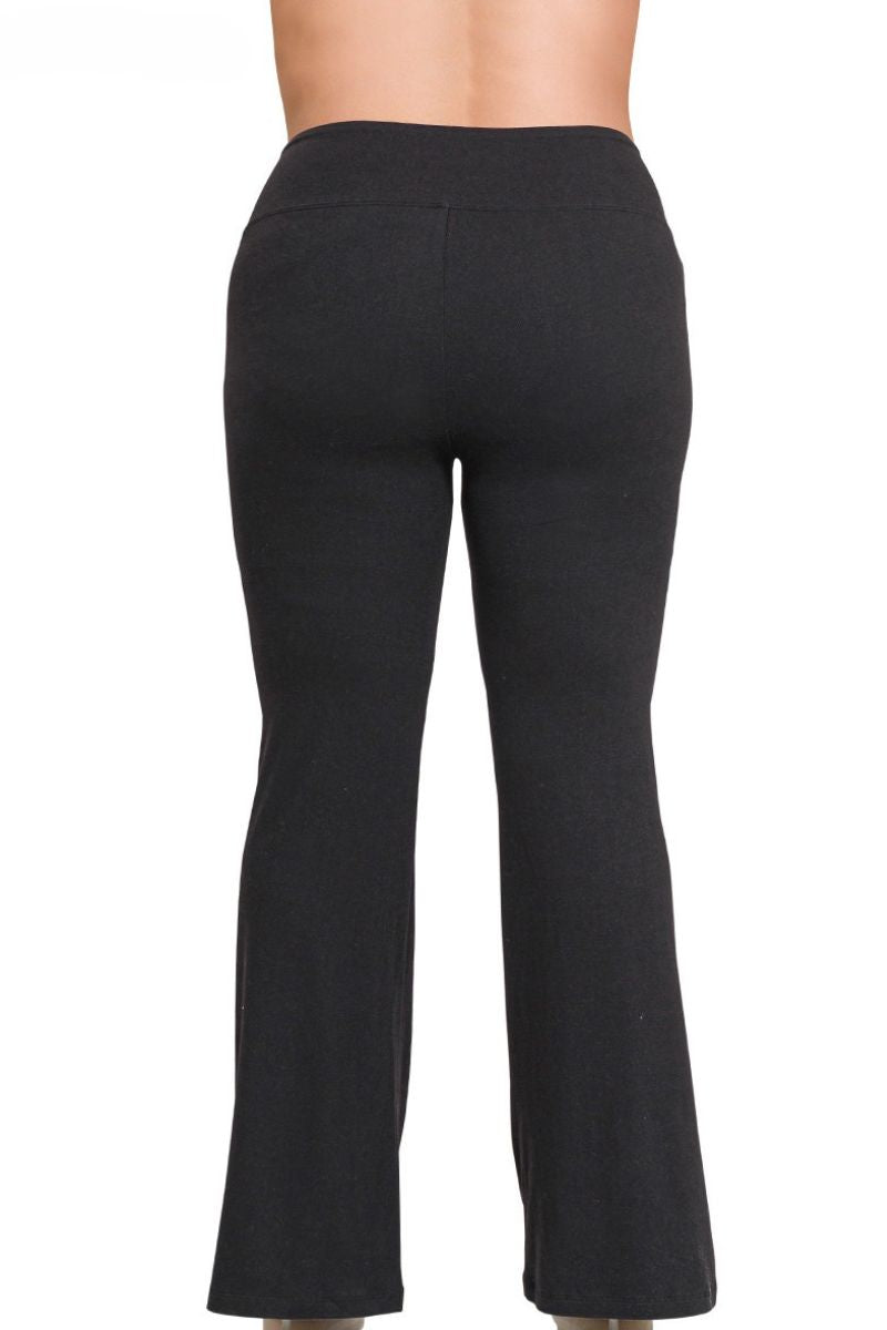 Black pants on a white background