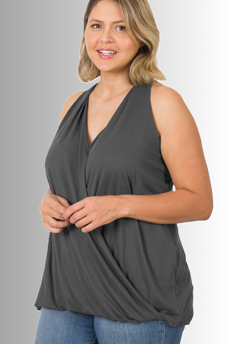 eco-friendly ash grey halter top