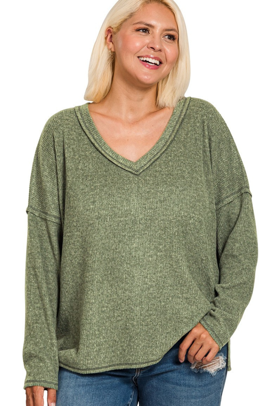 Sweet Olive Charm Sweater