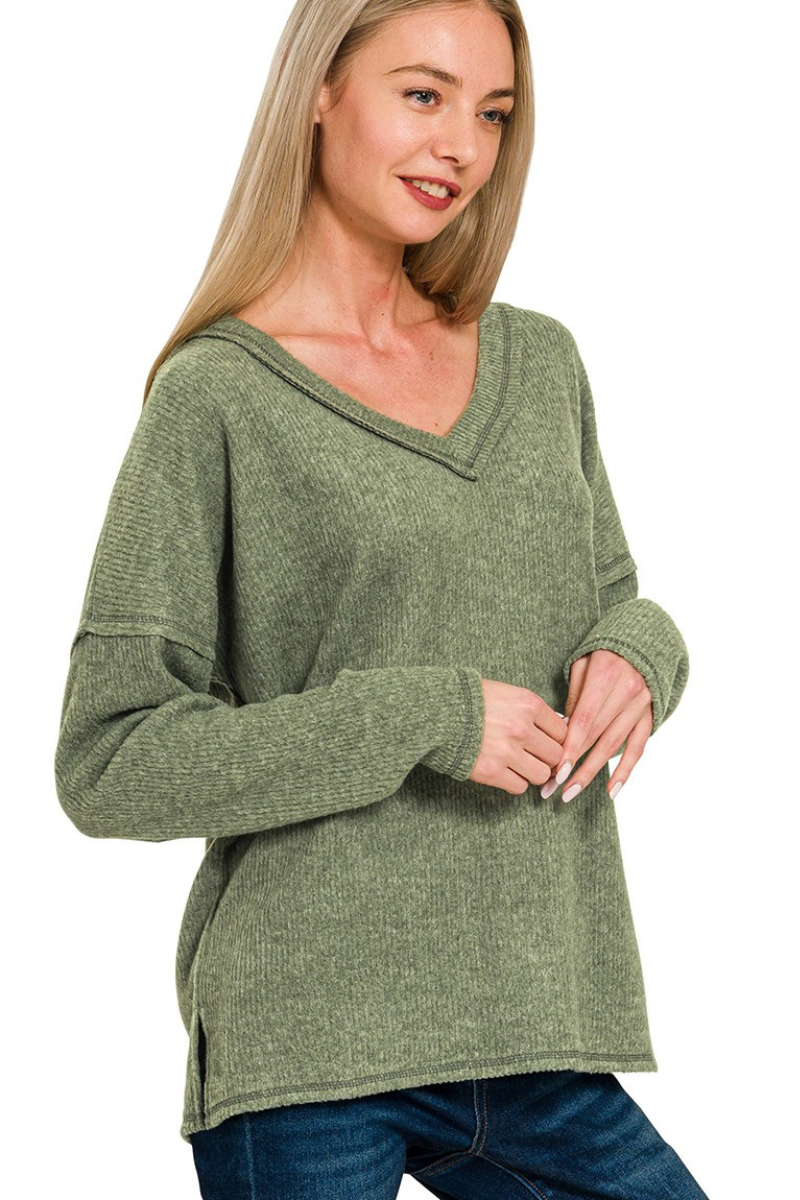 Sweet Olive Charm Sweater
