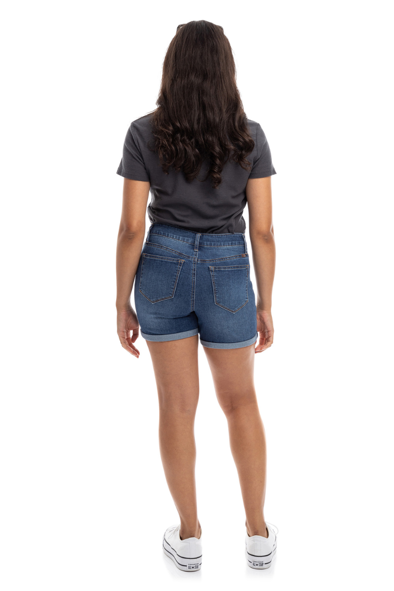 Sustainable denim jean shorts with great stretch and recovery - 1822 Denim "Charlie".