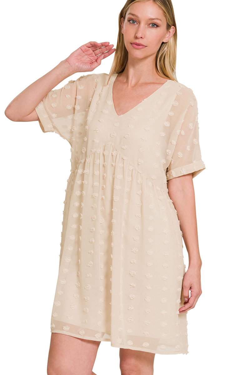 Swiss Dot Babydoll Dress Swiss Dot Babydoll Dress